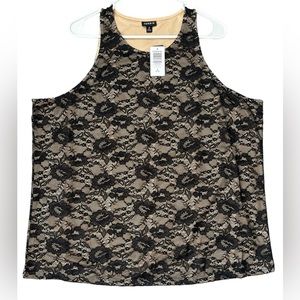 TORRID LACE TANK NWT